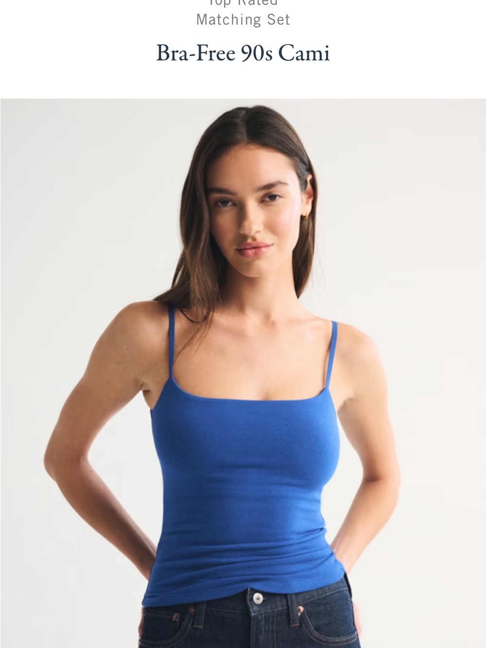 Abercrombie & Fitch Royal Blue Spaghetti Strap Camisole